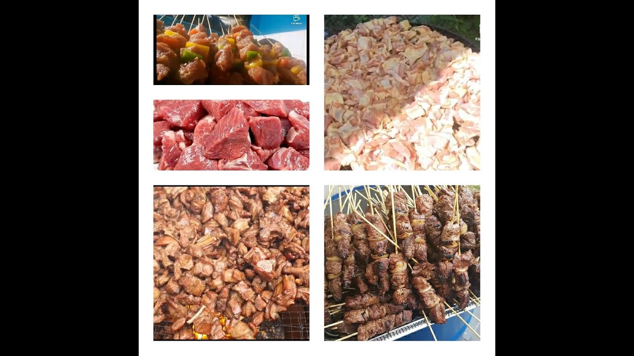 Assaisonnement de chèvre ntaba et de Brochettes de boeuf Kamundele Part1