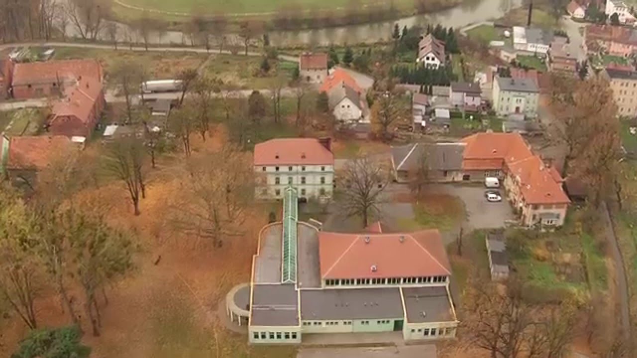 Skorogoszcz z lotu ptaka