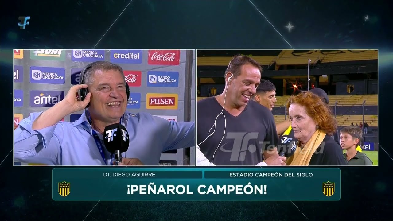 Diego Aguirre DT Peñarol - Post Fénix Etapa 15 Clausura 2024 - Peñarol Campeón Uruguayo 2024
