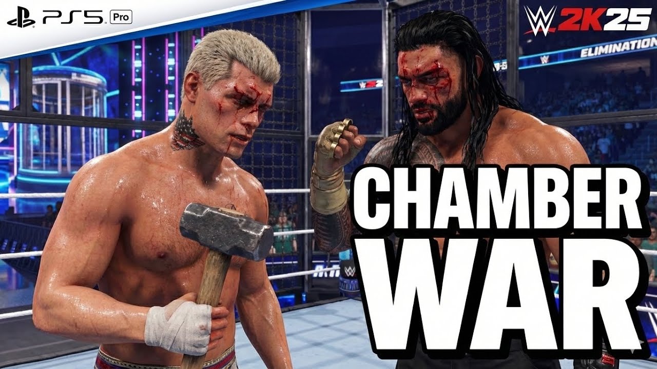🔴WWE Elimination chamber. Cody vs Roman vs others online #wwe #gameplay #romanreigns 