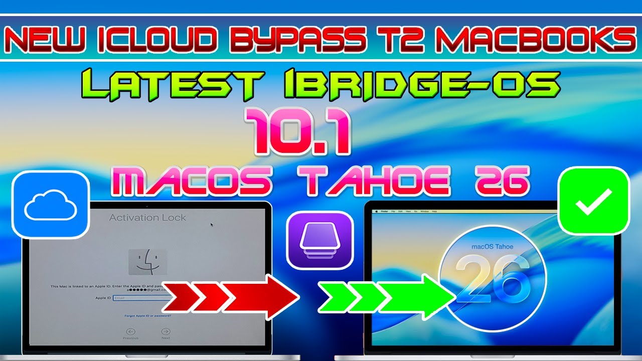 💻Разблокировка T2 MacBook, обход блокировки активации iCloud iBridgeOS 10.1, MacOS Tahoe 26, Mac ...