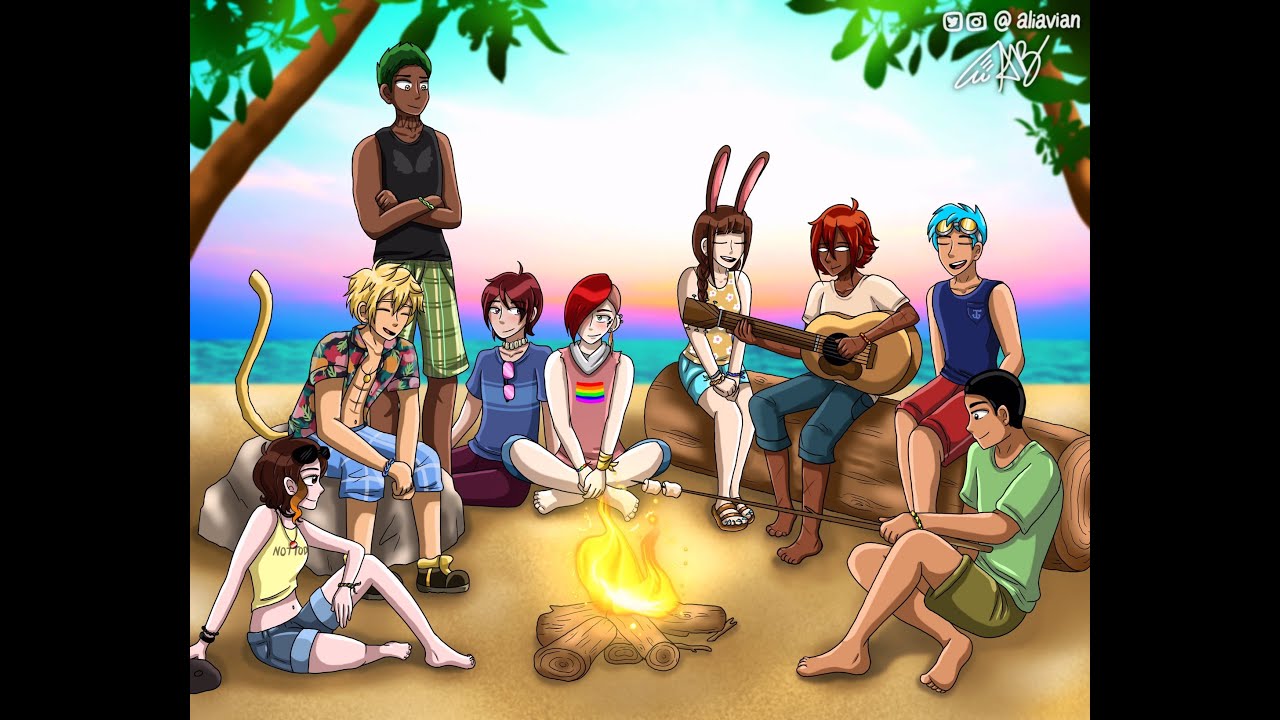 CFVYSSSNN Beach Day by AliAvian (RWBY Comic Dubs)