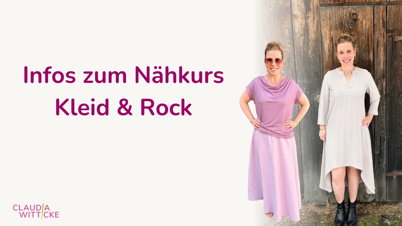 Infos zum Nähkurs Kleid & Rock im Frühjahr 2026.