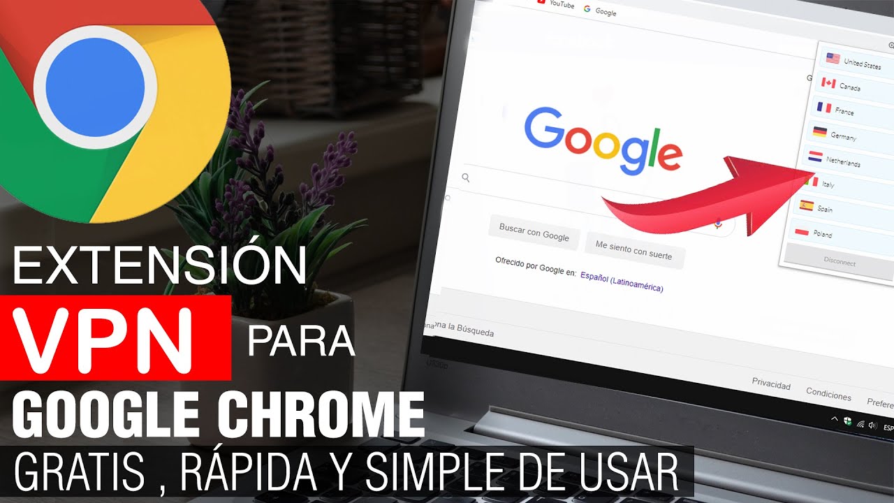 Extensión VPN para Google Chrome gratis ilimitada y fácil de utilizar