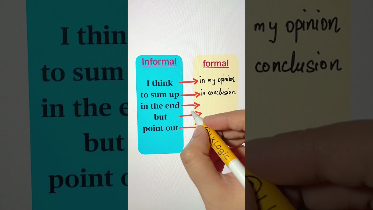 Informal - formal