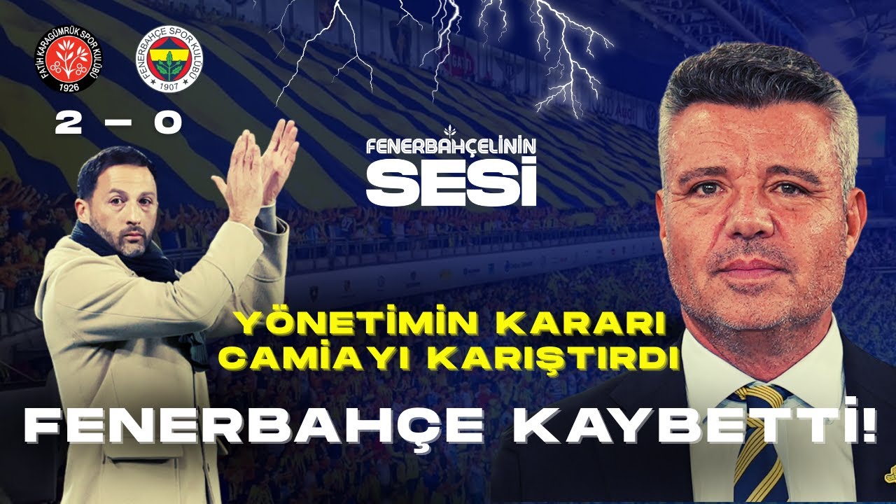FENERBAHÇE KARAGÜMRÜK’TE KAYBETTİ! YÖNETİMİN TEDESCO KARARI CAMİAYI KARIŞTIRDI!