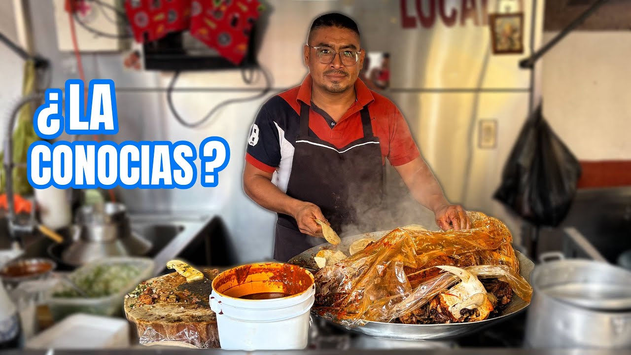La MEJOR BIRRIA DE CHIVO y ANTOJITOS MEXICANOS del Mercado de San Agustin