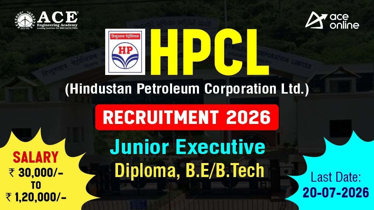 Найм офицеров HPCL 2026 | Младший исполнительный директор | Диплом, B.E/B.Tech | Крайний срок: 20...