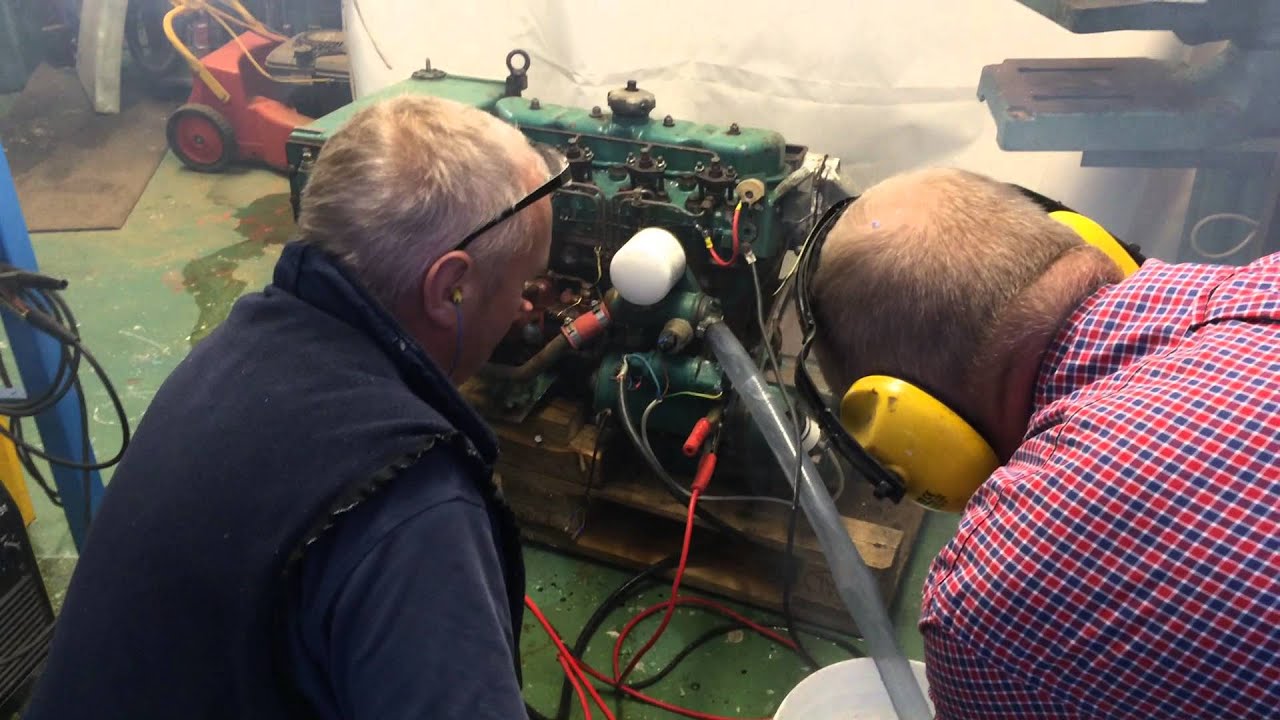 Two men and a motor! Pure passion :-) Volvo Penta MD21B