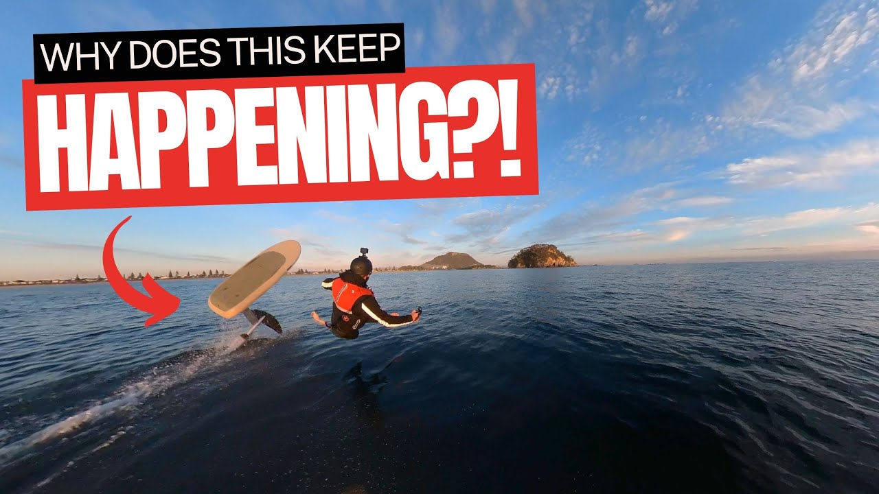 Efoil - Mt Maunganui Epic Sunrise on an electric foil surfboard (Why am I crashing!?)