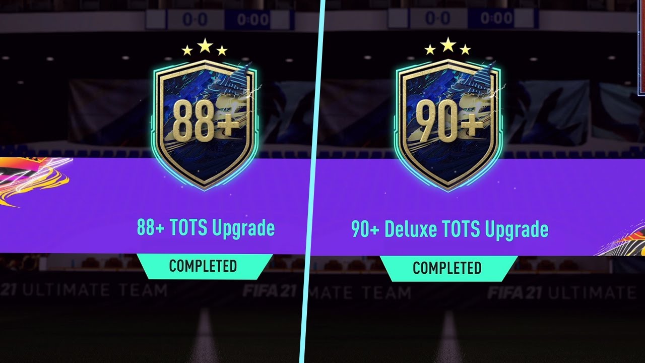 My 90+ Deluxe TOTS Upgrade and 88+ TOTS Upgrade got me....