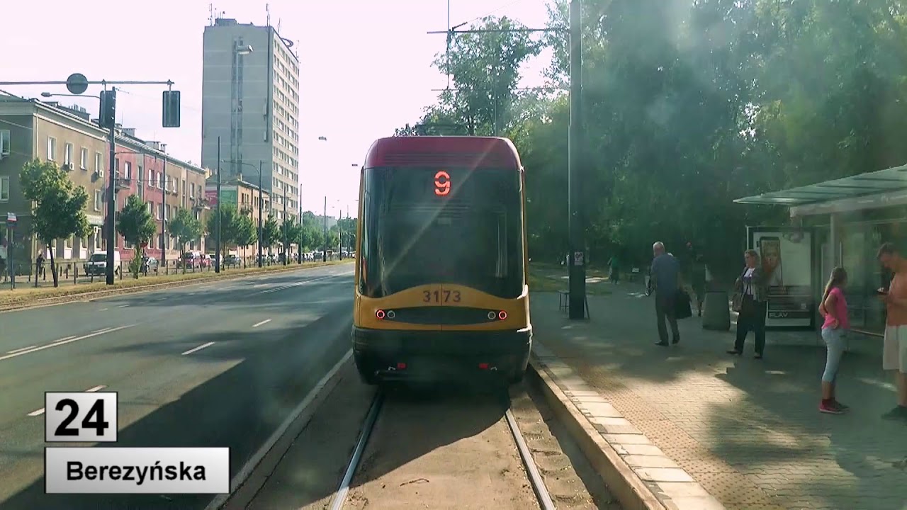 Tramwaje Warszawa 2018 linia 24