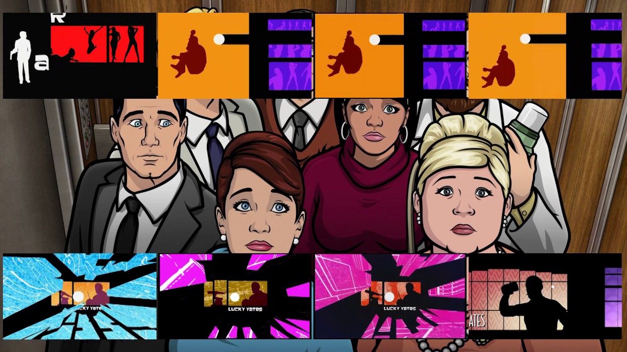 Archer - Opening Comparison (Season 1-8)