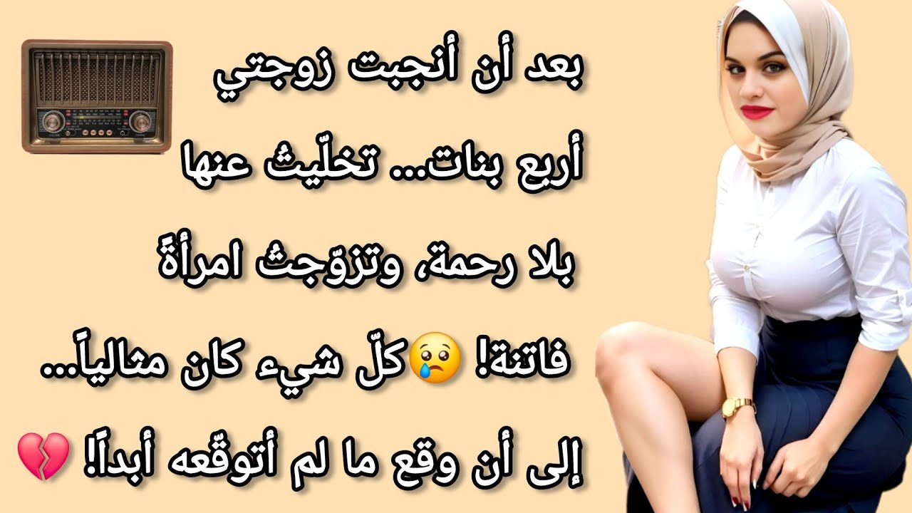 قصة مؤثرة جداً 💔 بعد أن أنجبت زوجتي أربع بنات، طلّقتها وتزوّجتُ امرأةً جميلة...