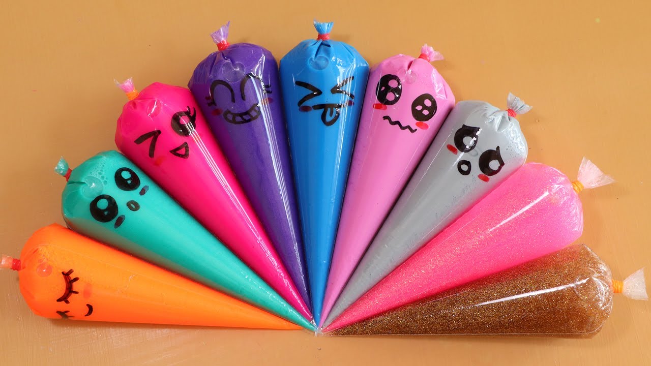 Making Glossy Slime with Piping Bags! Most Satisfying Slime Video★ASMR★#ASMR#PipingBags
