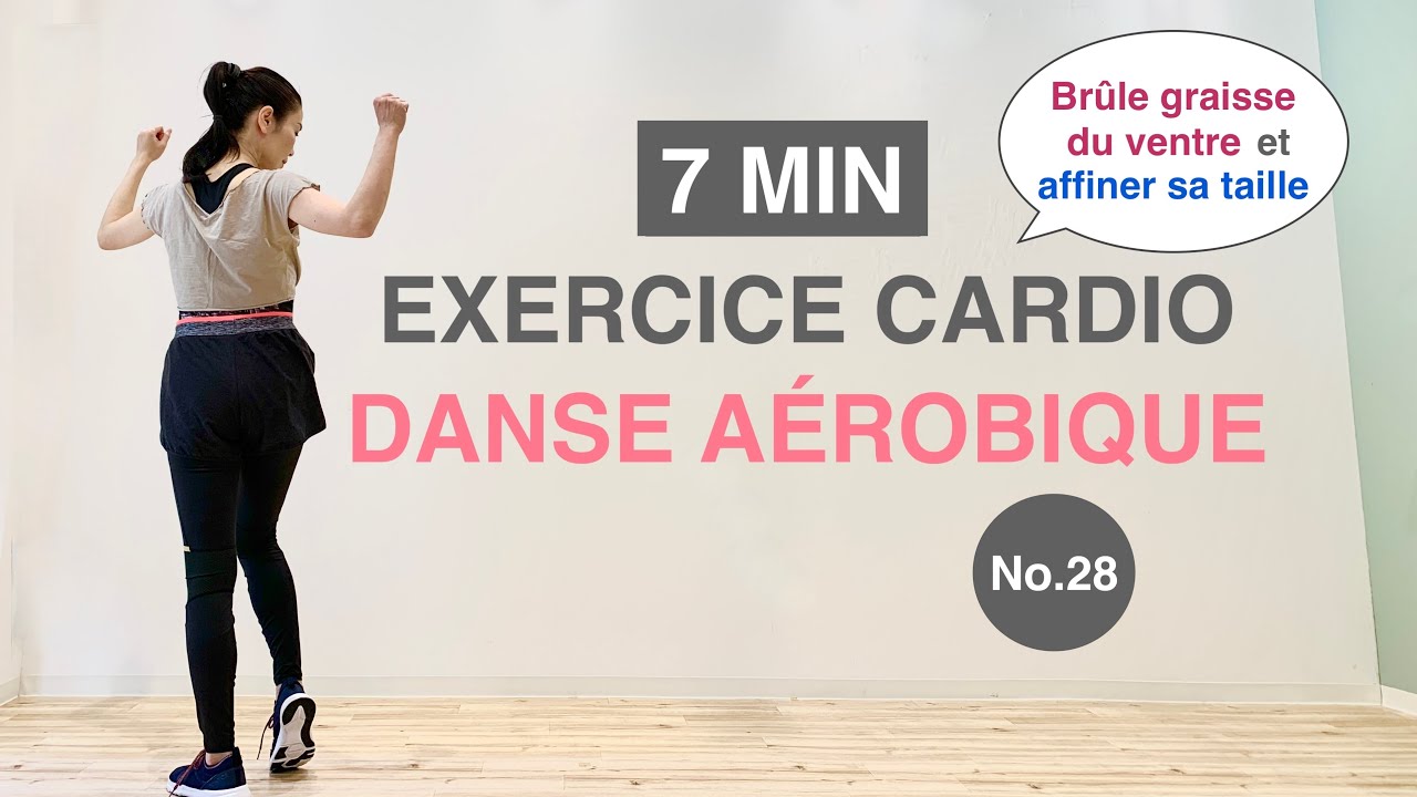7MIN EXERCICE CARDIO-Brûle graisse, affiner sa taille//7MIN CARDIO EXERCISE-Burn fat, slim waist
