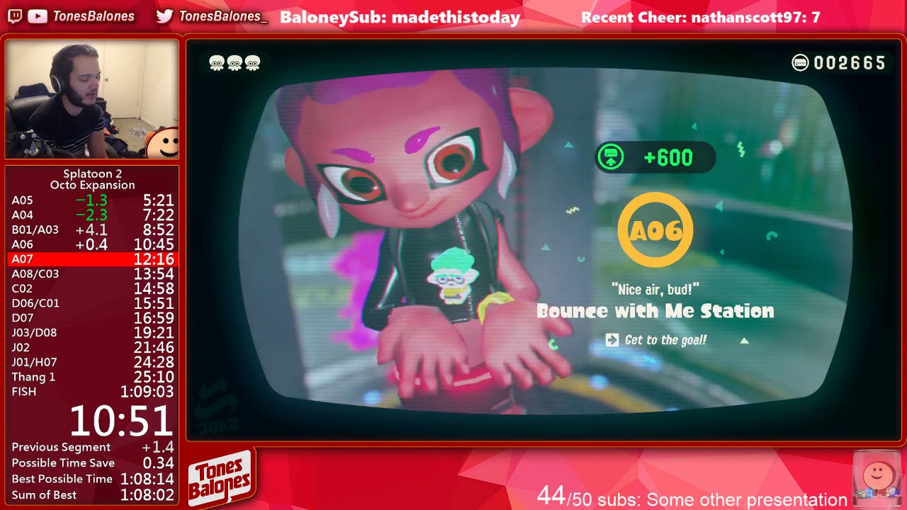 Splatoon 2 Octo Expansion Any% Speedrun in 1:08:57