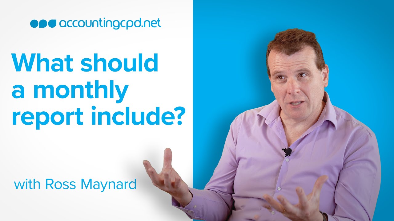 What should a monthly report include?