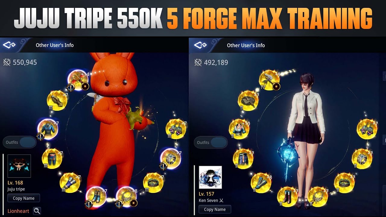 MIR4 - Juju tripe 550K MAX TRAINING SANAOL