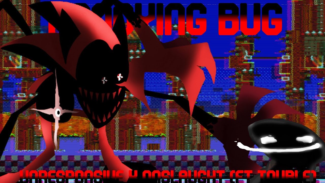 [FNF mashup] Annoying bug | Unresponsive x Onslaught (Ft trouble)