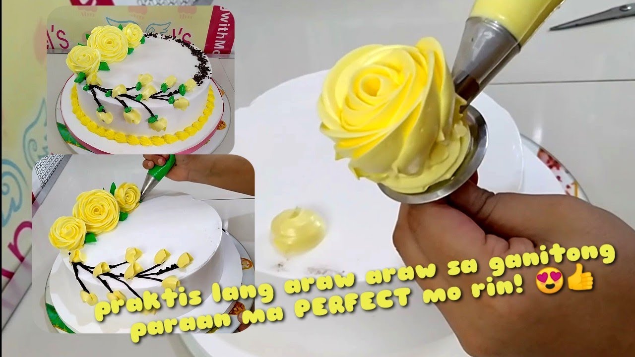 easy piping for simple design | boiled icing!
