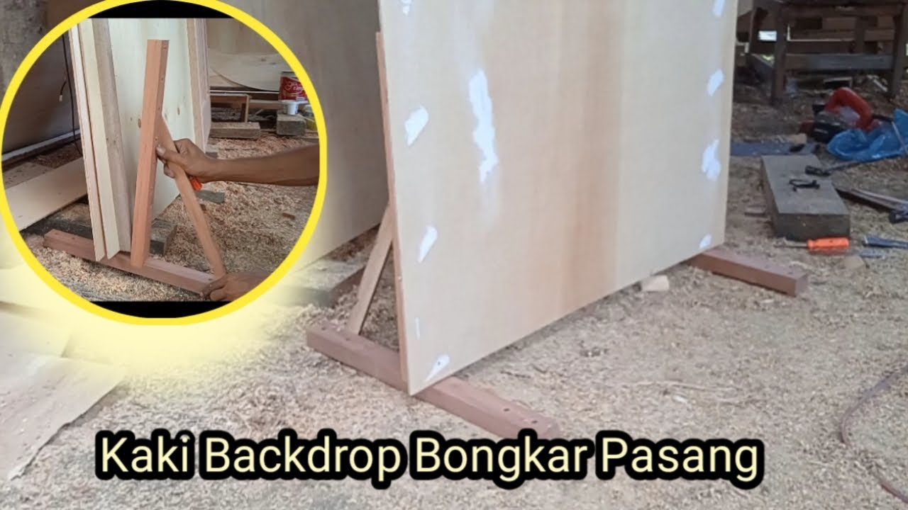 Cara Membuat Kaki Backdrop Pelaminan Bongkar Pasang Dekorasi Pengantin