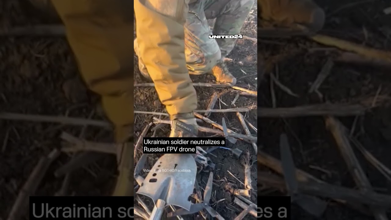 Ukrainian Soldier Neutralized Russian FPV Drone #warinukraine