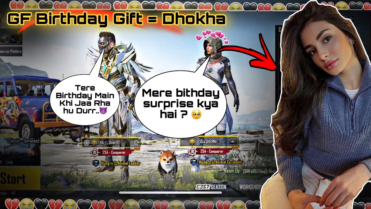 SHERNI BIRTHDAY 🎂 SURPRISE GONE WRONG ❌AND (SHE CRIED😭) PRANK ON GF | LEGEND SHER | BGMI