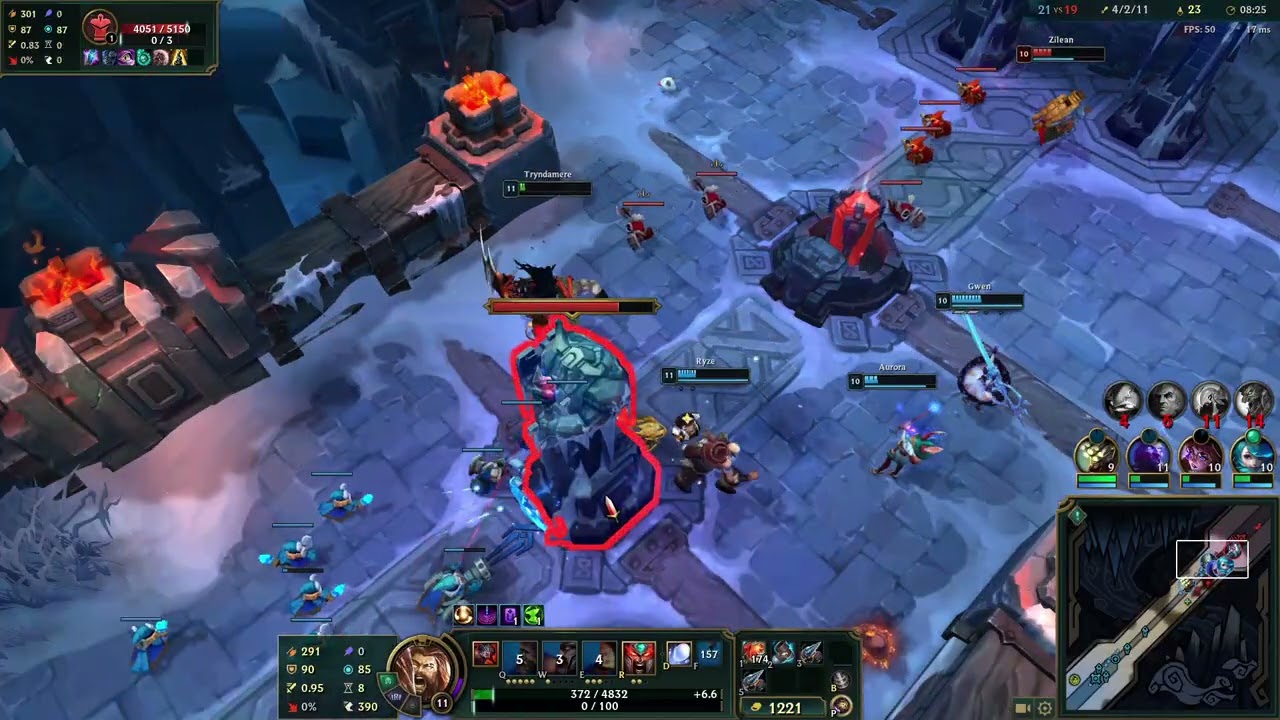 Fountain Dive with fulll ap Ryze and Tryndamere in ARAM Mayhem is hillarious (INSTANT ONESHOT ACE)