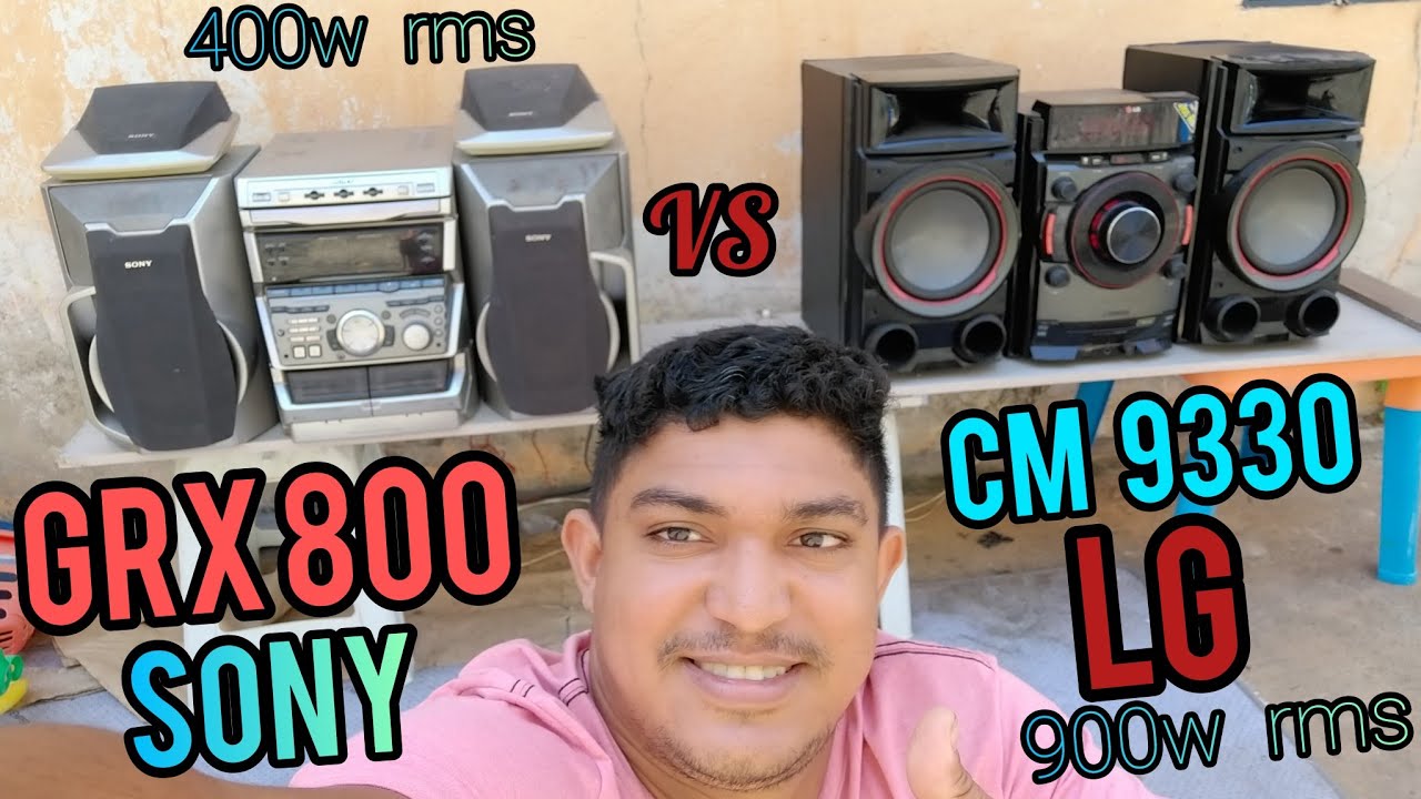Comparação Sony GRX 800 VS  LG cm8330