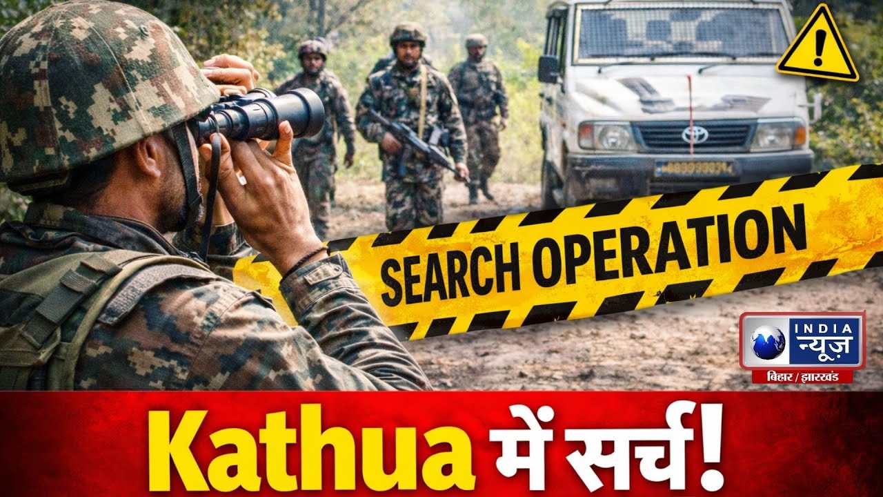 Jammu Kashmir: Kathua में Army का Search Operation LIVE | Big Alert | India News Bihar