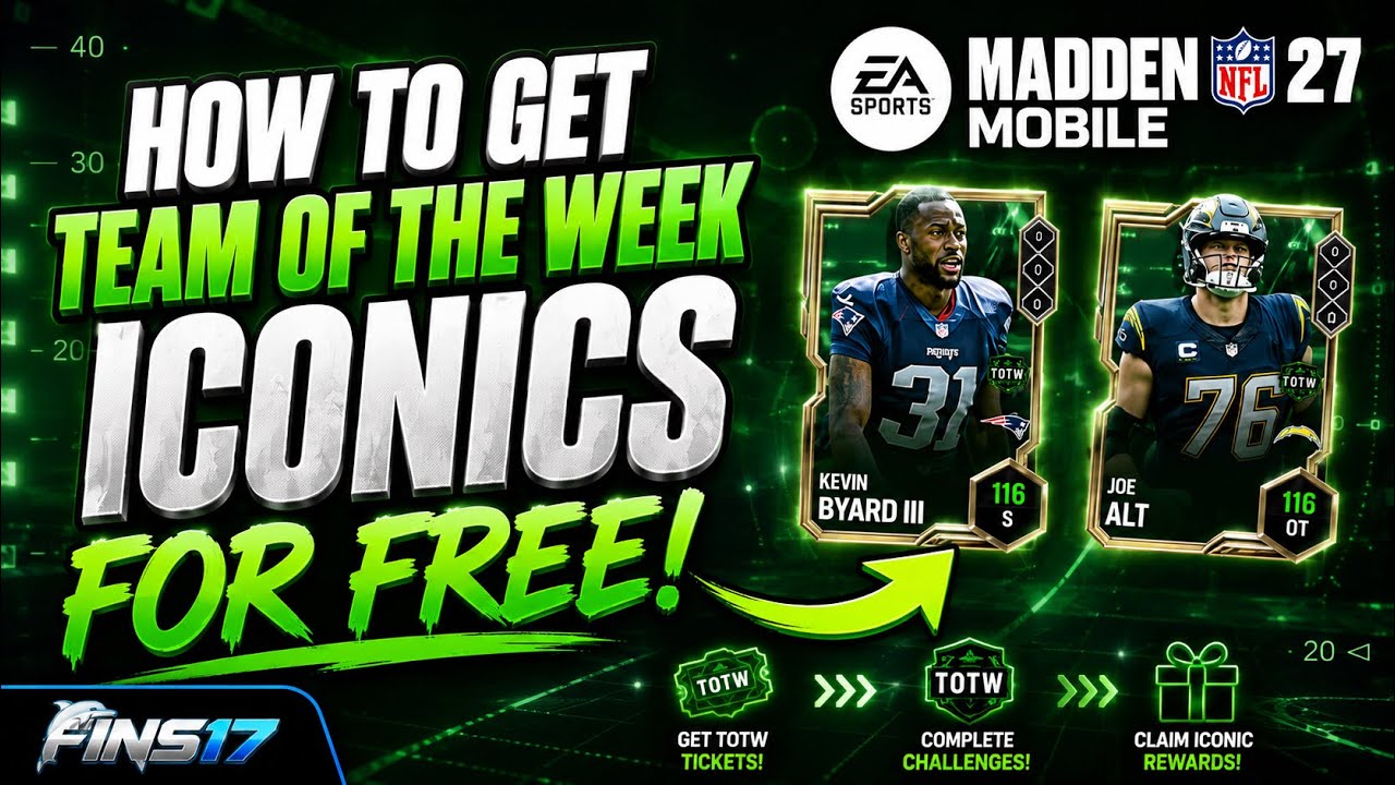 КАК БЕСПЛАТНО ПОЛУЧИТЬ ИКОНИЧЕСКИХ ИГРОКОВ TEAM OF THE WEEK! СДЕЛАЙТЕ ЭТО! Madden Mobile 27