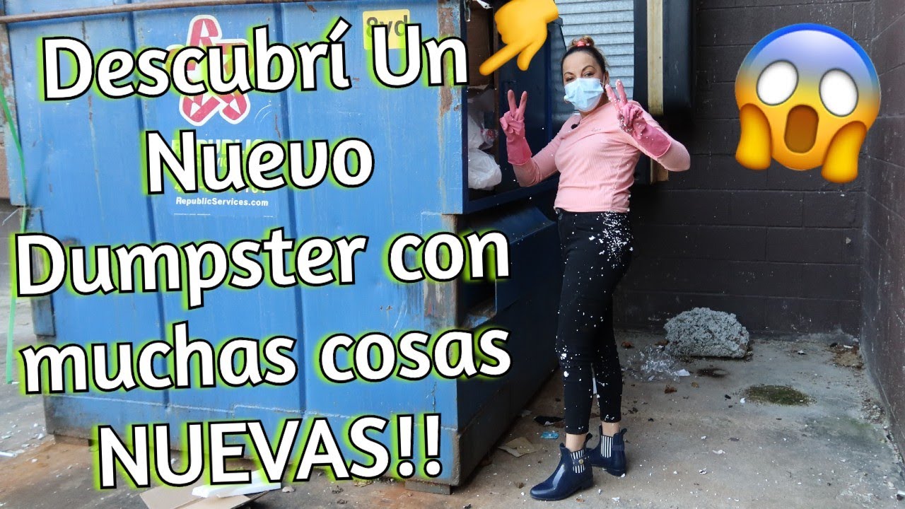 DESCUBRÍ Un NUEVO Dumpster CON MUCHAS COSAS NUEVAS-AHHH😱WoW😲Lo Que Tiran En USA🇺🇸