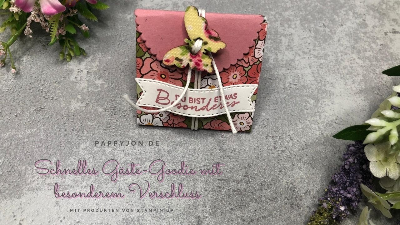 Schnelles Gäste-Goodie - besonderer Verschluss | Stampin' Up! | Quick guest goodie - special closure