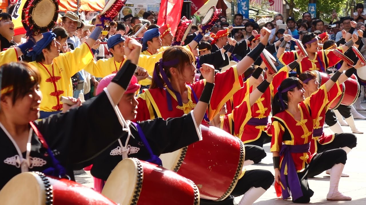 琉球國祭り太鼓 ( シンカヌチャー ) in はいさいFESTA 2015