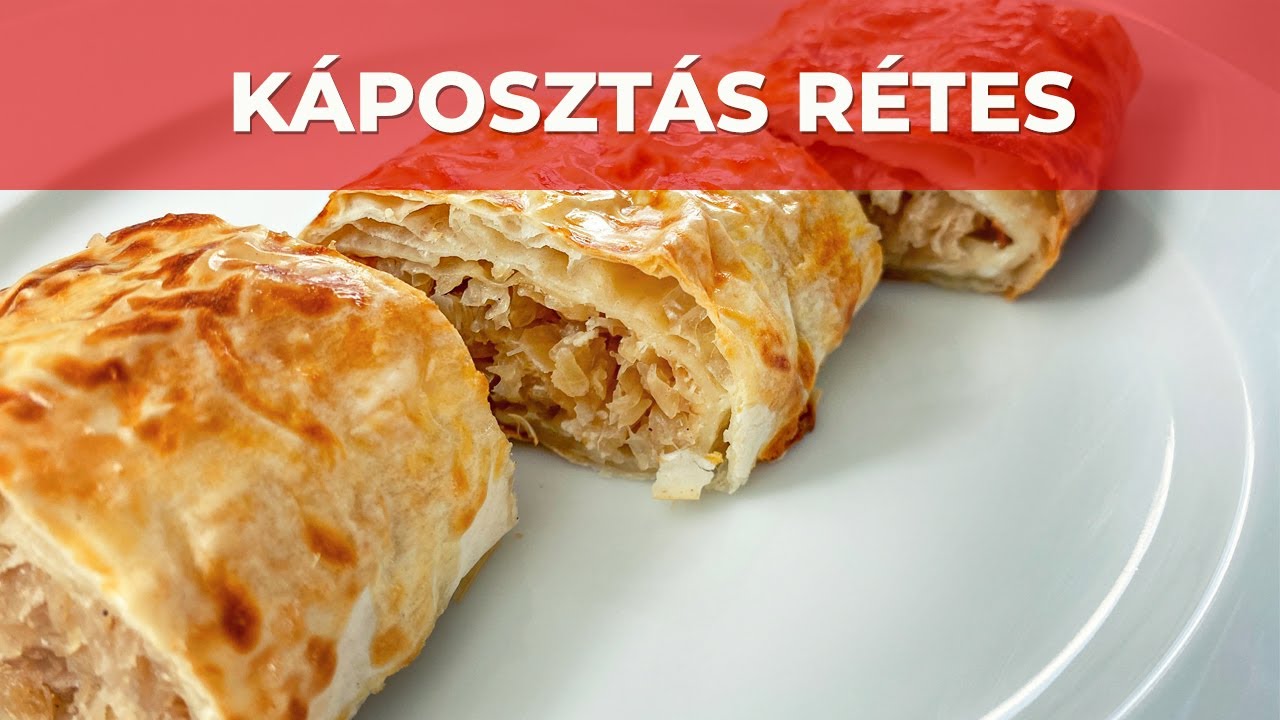 Káposztás rétes videó recept