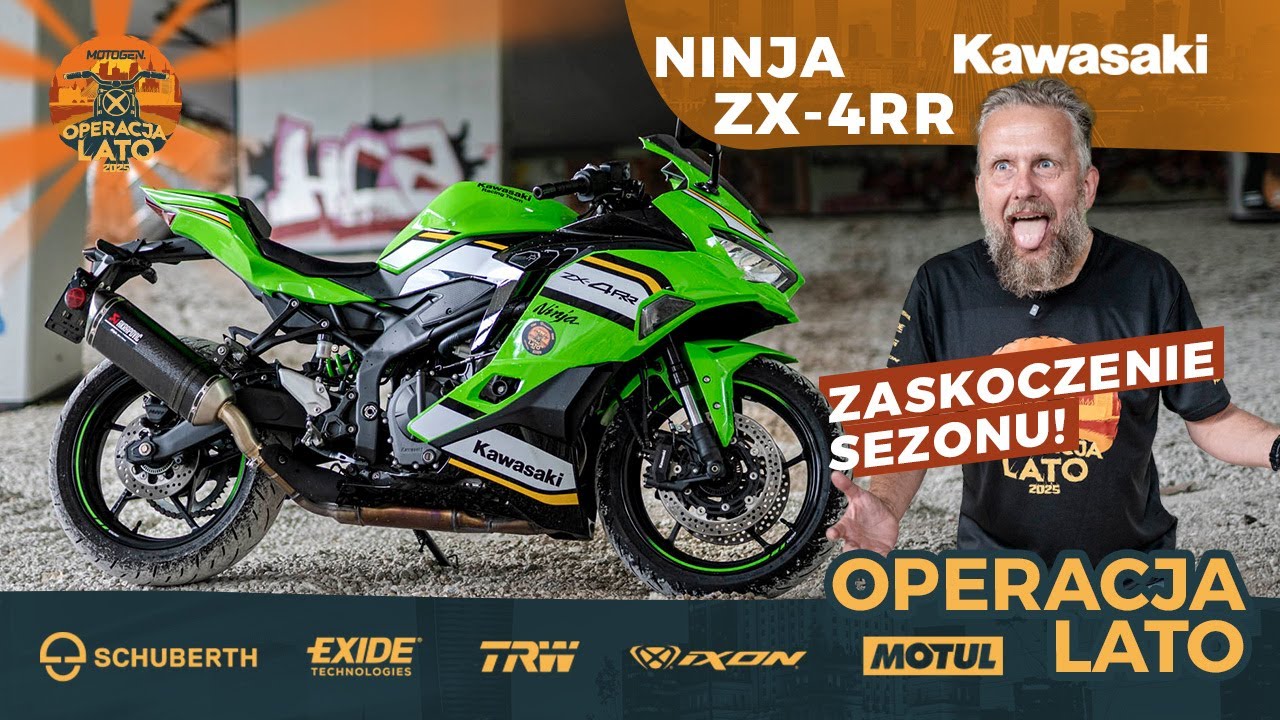 Kawasaki Ninja ZX-4RR 2025 - mały wariat! 4 cylindry, 399 ccm i 77 KM mocy! Szybka opinia, wrażenia!
