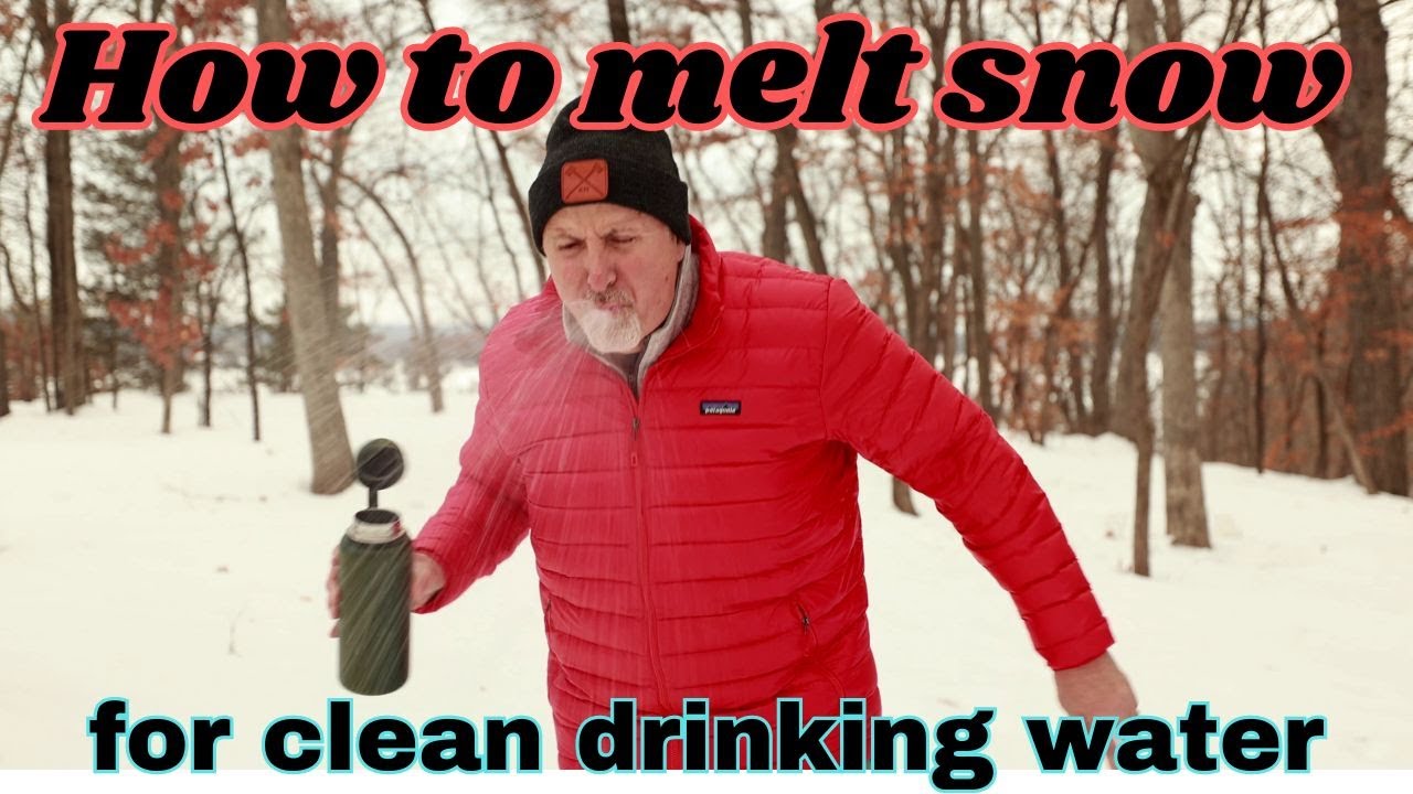 How to melt snow for clean drinking water