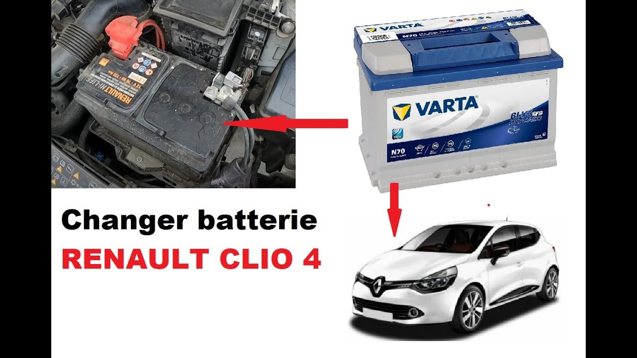 Заменить аккумулятор RENAULT CLIO 4