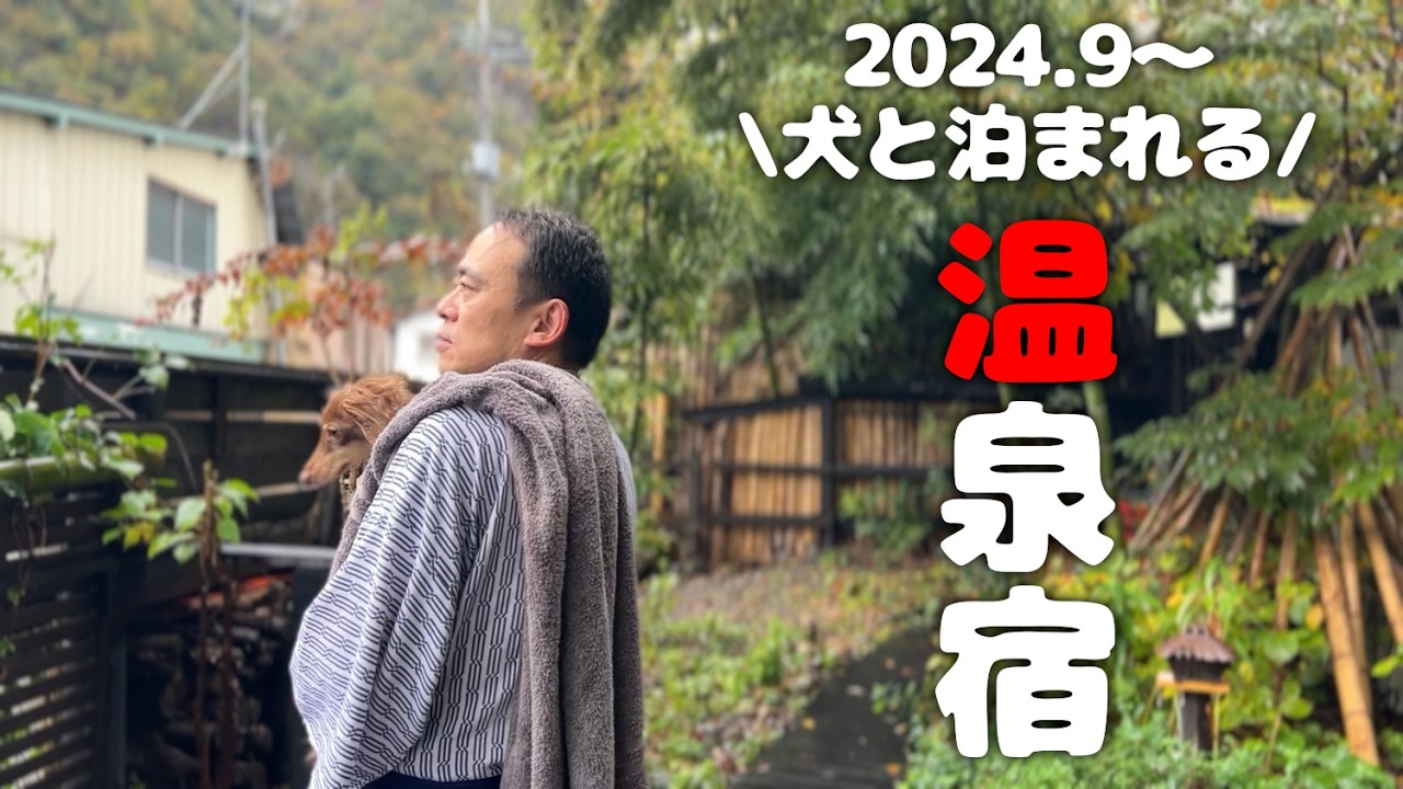 【犬連れ旅行群馬老神温泉宿】2024.9から愛犬と泊まれる宿見晴荘で風情ある温泉を楽しむ♨️1泊2日わんこ旅2/3 2024.10