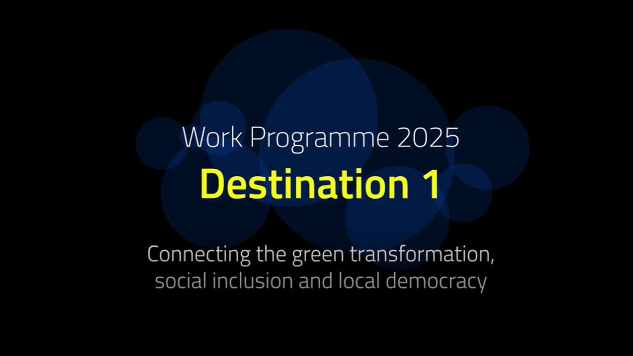 NEB Facility: Presentation of topics under destination 1 in the Horizon Europe work programme 2025