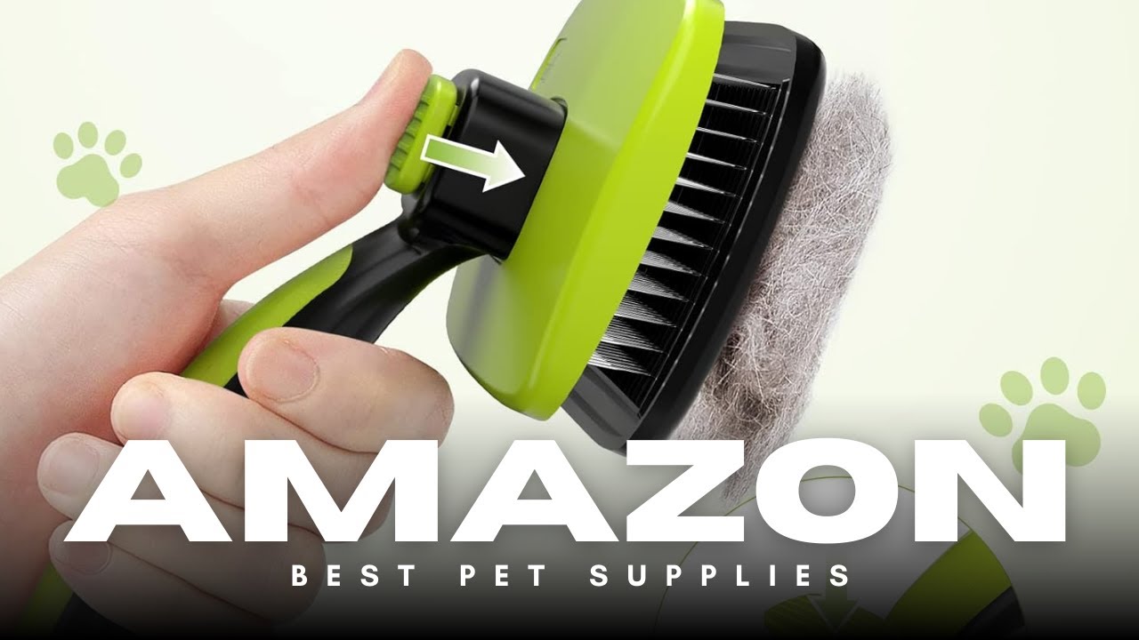 🐕 Self-Cleaning Slicker Brush – Effortless Grooming for Dogs, Cats & More!