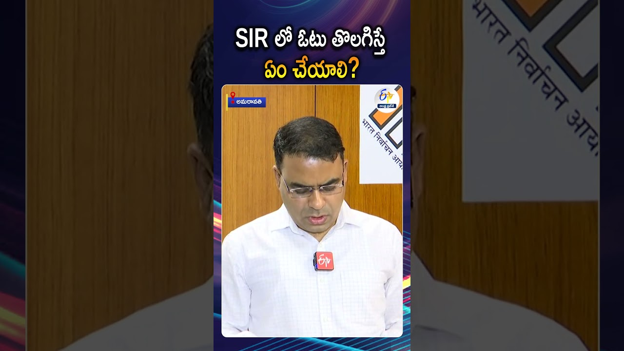 SIRలో ఓటు తొలగిస్తే ఏం చేయాలి? | AP CEO Vivek Yadav Explains Voter List Verification Process