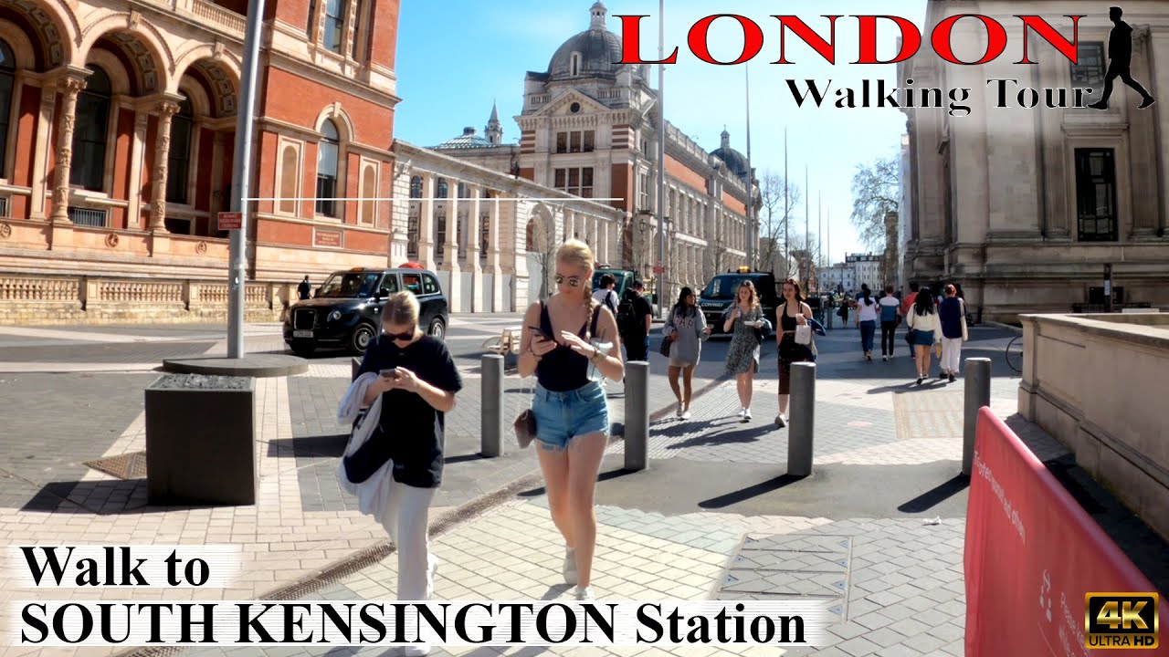London Walking Tour | KENSINGTON GARDEN to SOUTH KENSINGTON Station | 4K
