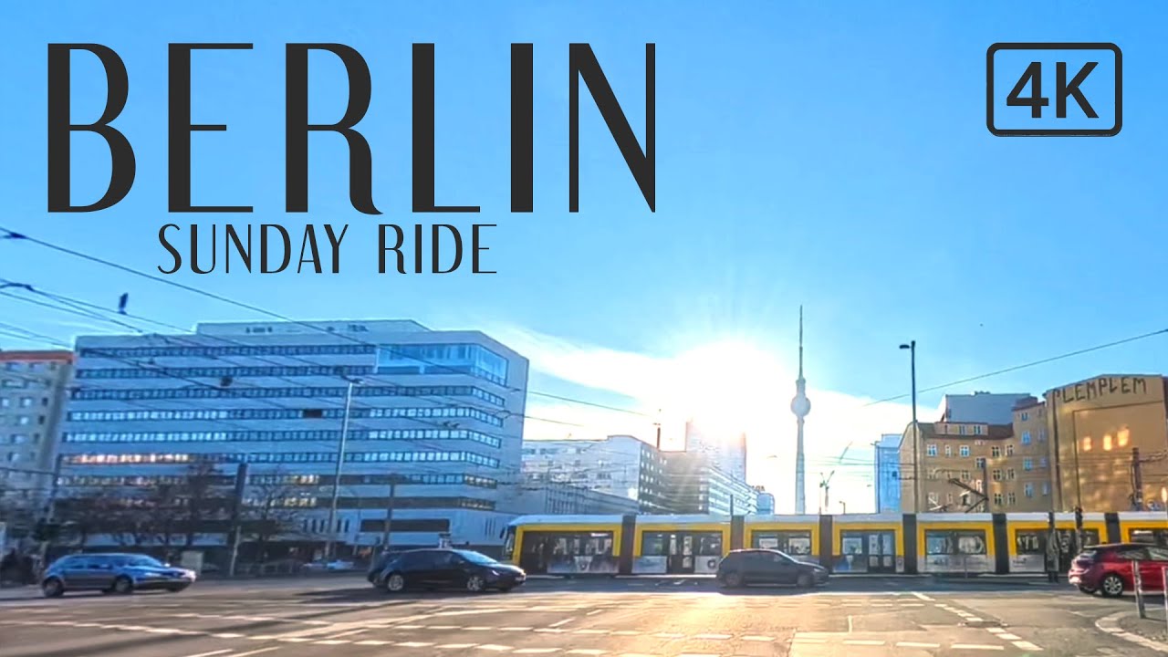 4K | Cycling Through Berlin on a Sunny Sunday | Relaxing Bike City Tour | Insta360