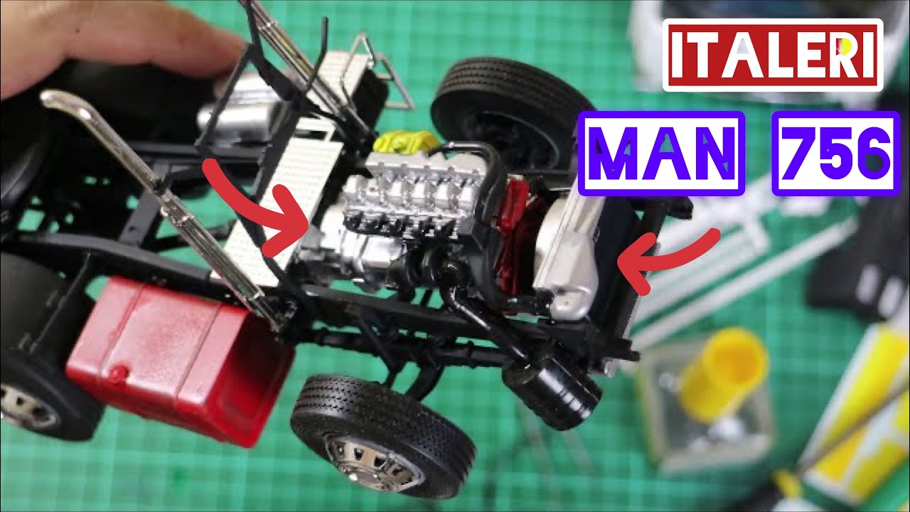 Engine Installation Into Italeri Man 756- Part 04 || Otak Review