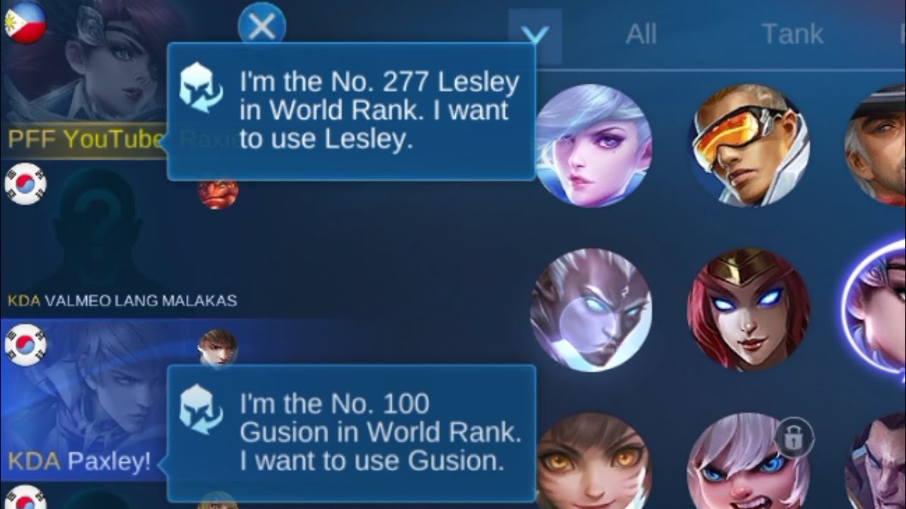 TOP GLOBAL LESLEY + TOP GLOBAL GUSION = EASY WIN! | LESLEY FREESTYLE RANK GAMEPLAY | RAXIE | MLBB