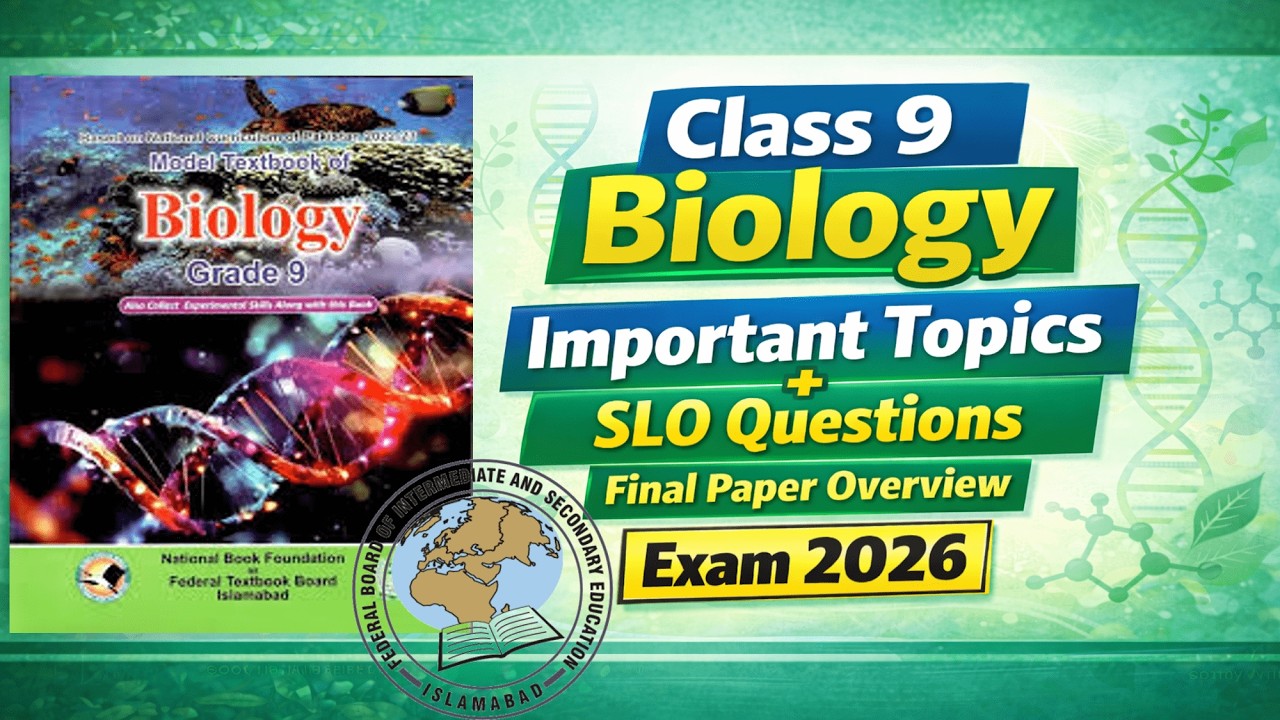 Class 9 Biology | Important Topics + Exercise Questions | Final Exam 2026 Guess Paper | Ms. Umama