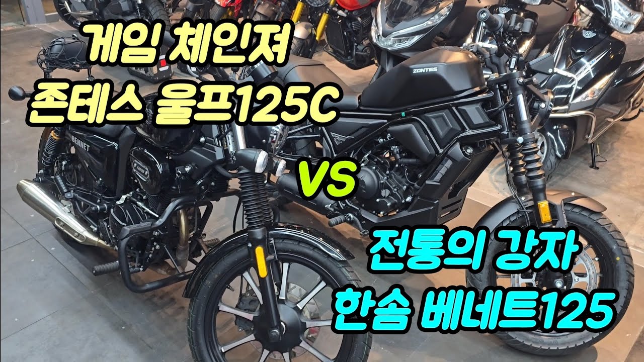 입문용 크루저 끝판왕 대결! 당신의 선택은? 존테스 울프125C vs 한솜 베네트125 전격 비교!