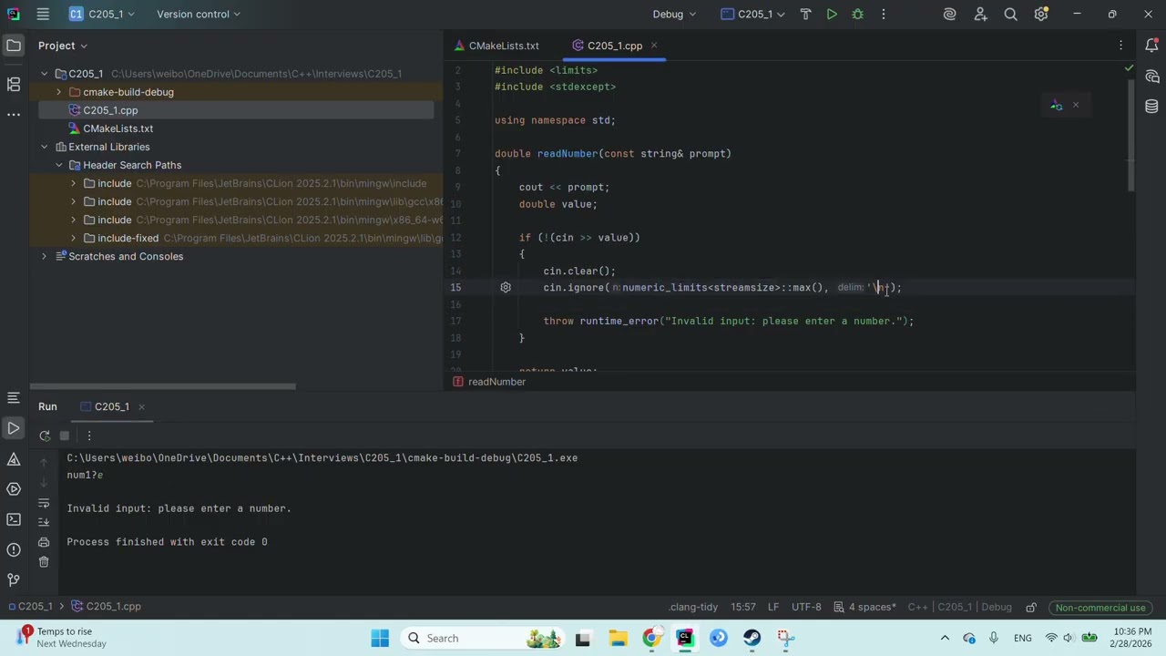 Christopher Xu CIST2362 Interview 5 C++